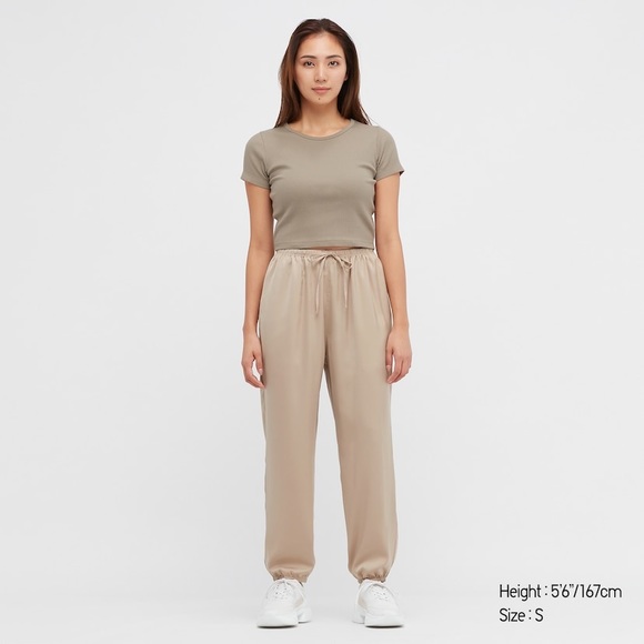 SATIN DRAPE JOGGER PANTS - Picture 4 of 6